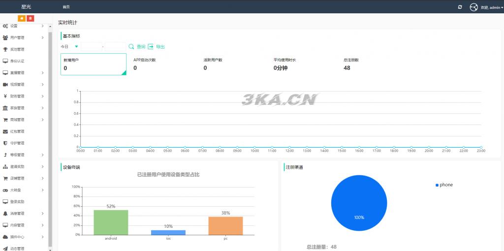 2021瀚洋直播v2.2.69直播+抖音短视频+直播带货+朋友圈动态+远程礼物+全场飘屏