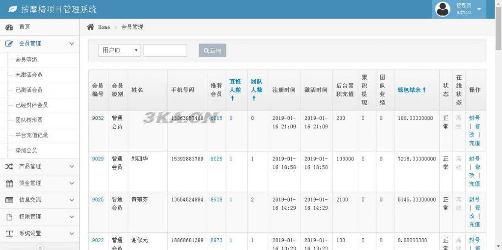 共享按摩椅理财系统|金融投资理财系统