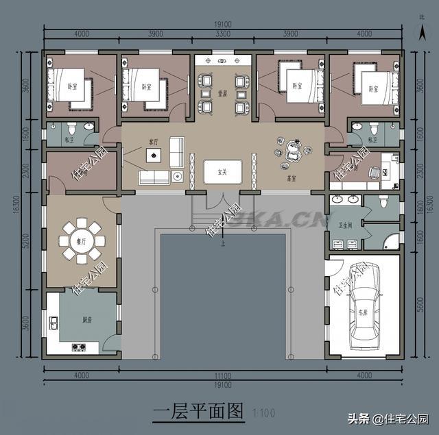 新农村住宅户型图集（新农村住宅图集精选）-第6张图片