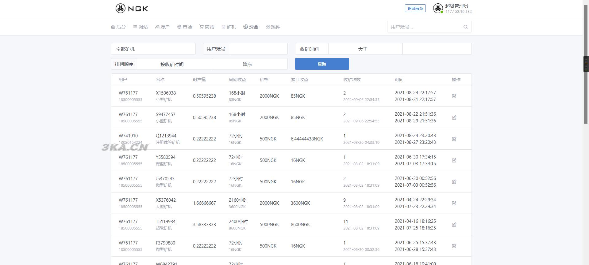 最新NGK区块链源码/NGK矿机挖矿源码/NGK公链程序/数字钱包点对点交易模式/算力