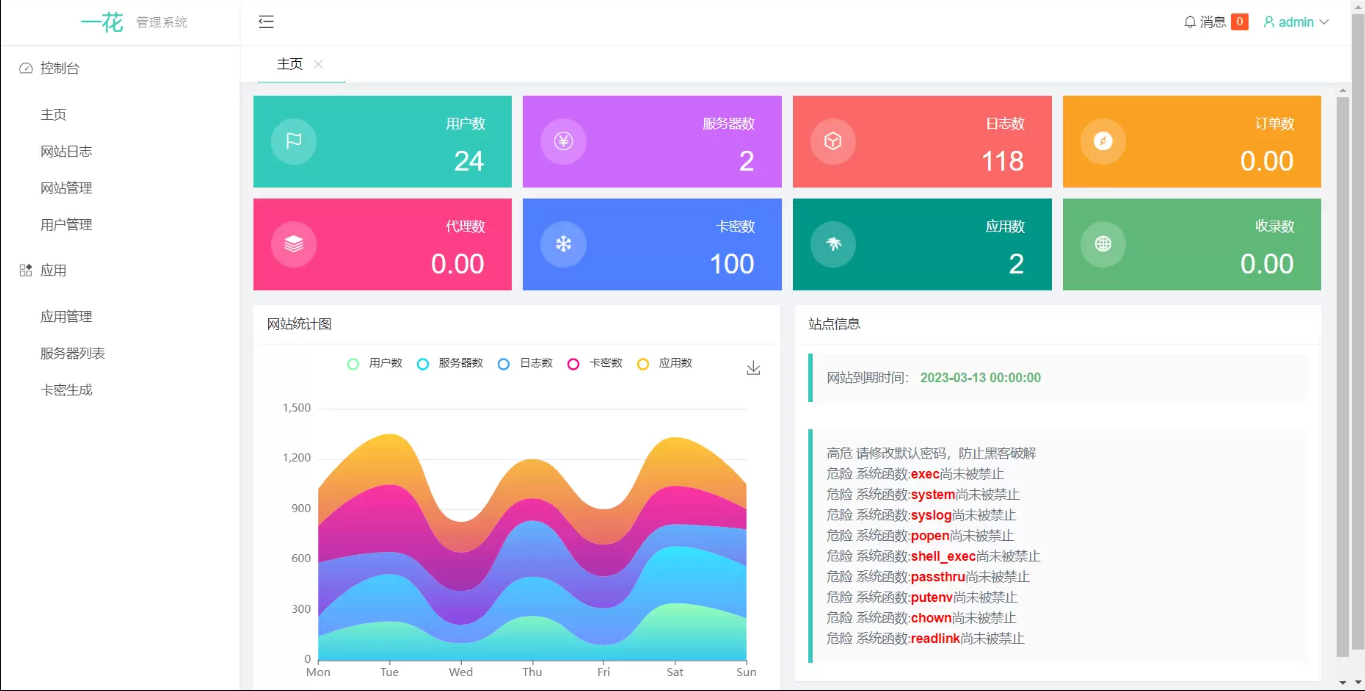 CCPROXY卡密管理系统 | 生成卡密 激活 用户在线管理 socket 通讯 全开源