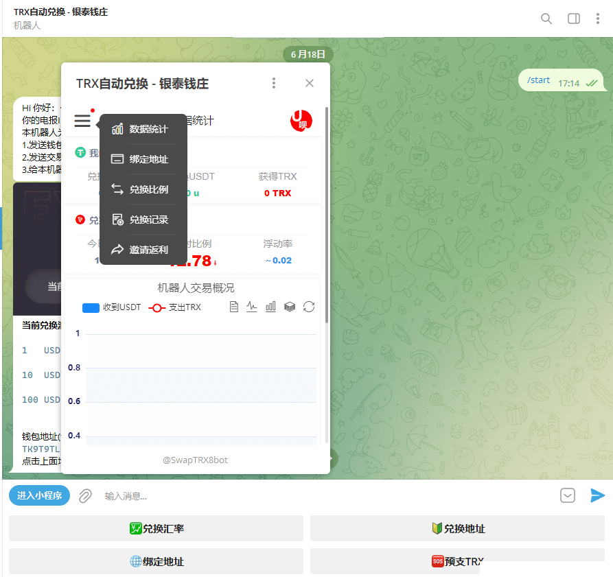 TRX自动兑换机器人源码+搭建教程
